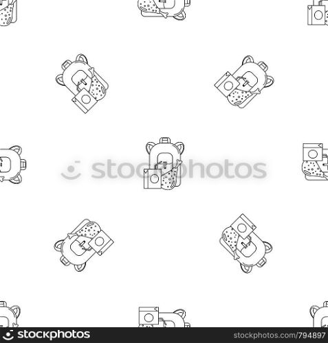 Juice school lunch icon. Outline illustration of juice school lunch vector icon for web design isolated on white background. Juice school lunch icon, outline style