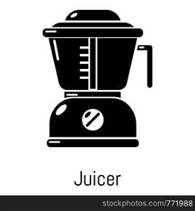 Juicer icon. Simple illustration of juicer vector icon for web. Juicer icon, simple black style