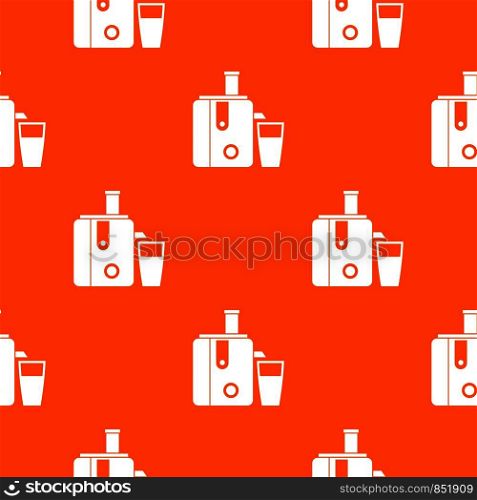 Juicer pattern repeat seamless in orange color for any design. Vector geometric illustration. Juicer pattern seamless
