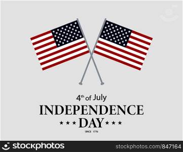 July fourth. USA independence day. 4th of july greeting card