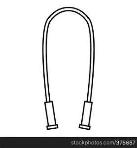 Jump rope icon. Outline illustration of jump rope vector icon for web. Jump rope icon, outline style
