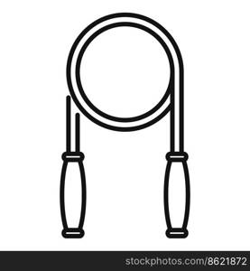 Jump rope icon outline vector. Sport school. Gym hall. Jump rope icon outline vector. Sport school