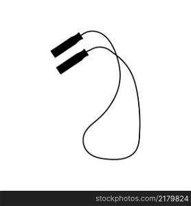 jump rope vector icon illustration simple design.