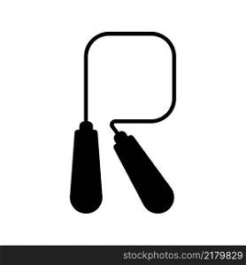 jump rope vector icon illustration simple design.