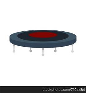 Jump trampoline icon. Flat illustration of jump trampoline vector icon for web design. Jump trampoline icon, flat style