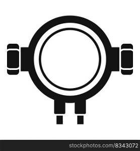 Junction box icon simple vector. Electric power. Safety wall. Junction box icon simple vector. Electric power