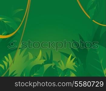 Jungle background with copyspace