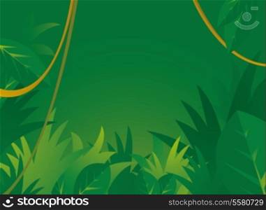 Jungle background with copyspace