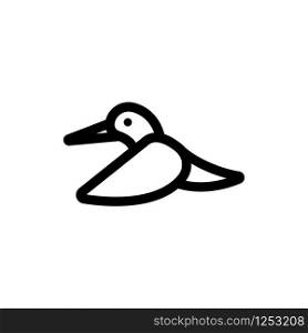 Jungle Bird icon vector. Thin line sign. Isolated contour symbol illustration. Jungle Bird icon vector. Isolated contour symbol illustration