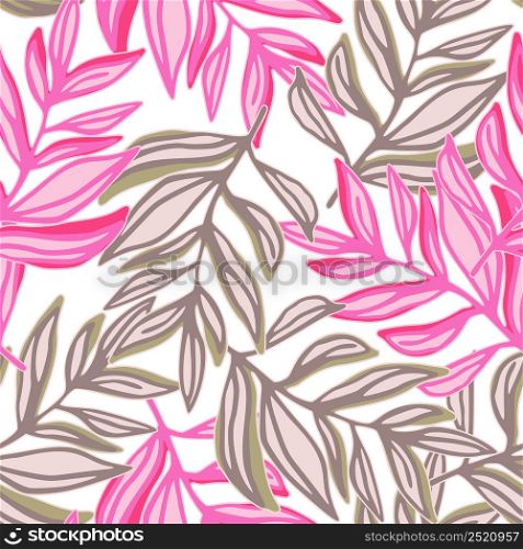 Jungle leaf seamless pattern. Tropical pattern, palm leaves seamless. Botanical floral background. Creative exotic plant backdrop. Design for fabric, textile, wrapping, cover. Vector illustration. Jungle leaf seamless pattern. Tropical pattern, palm leaves seamless. Botanical floral background. Creative exotic plant backdrop.