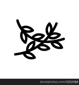 Jungle leaves icon vector. Thin line sign. Isolated contour symbol illustration. Jungle leaves icon vector. Isolated contour symbol illustration