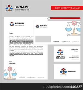 Justice Business Letterhead, Envelope and visiting Card Design vector template