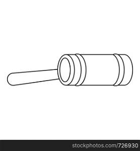 Justice gavel icon. Outline illustration of justice gavel vector icon for web. Justice gavel icon, outline style