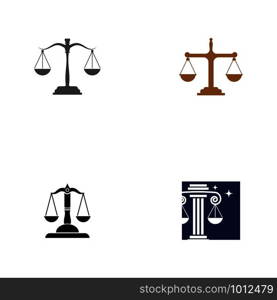 justice law Logo Template vector illsutration design