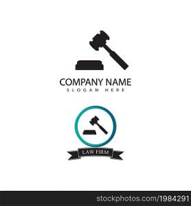 justice law Logo Template vector illsutration design