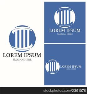 Justice law Logo Template vector illsutration design