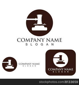 justice law Logo Template vector illsutration design