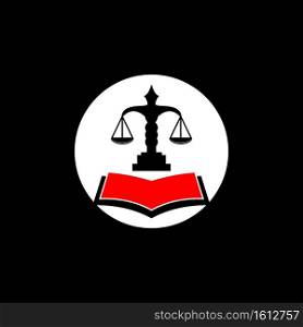 Justice law logo vector template
