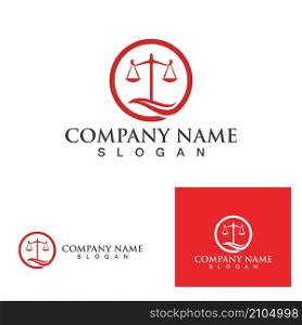 Justice lawyer logo and symbols template icons