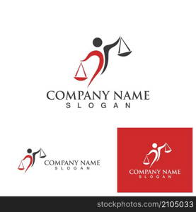 Justice lawyer logo and symbols template icons