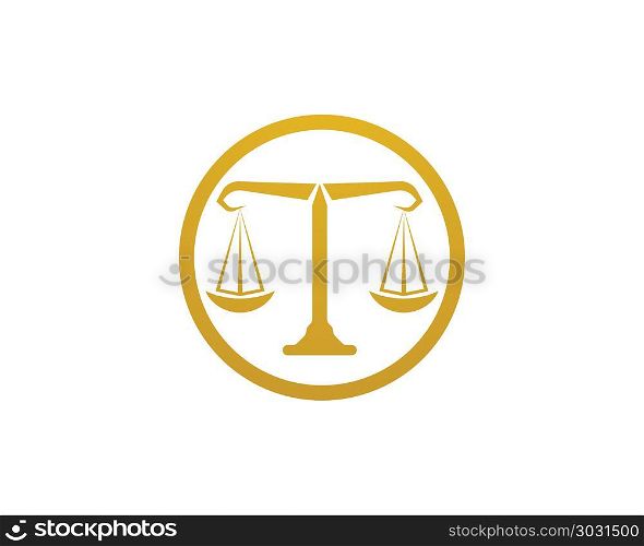 Justice lawyer logo and symbols template icons . Justice lawyer logo and symbols template