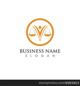 justice logo and symbol vector template design