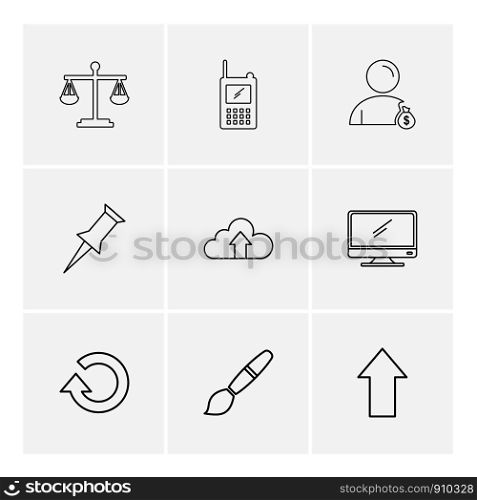 justice , phone , pin , upload , cloud, monitor , reset , paint , up ,icon, vector, design, flat, collection, style, creative, icons