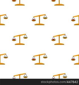 Justice scales pattern seamless for any design vector illustration. Justice scales pattern seamless
