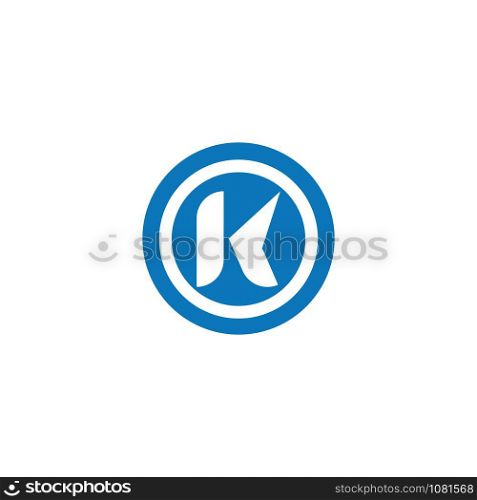 K icon Vector Illustration design Logo template
