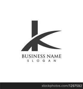 K letter business logo vector image