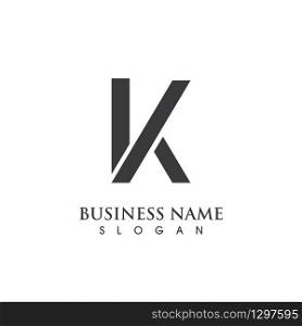 K letter business logo vector image