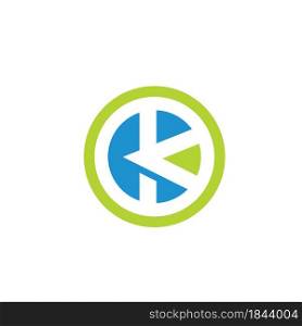 k Letter concept design icon Vector Illustration template web