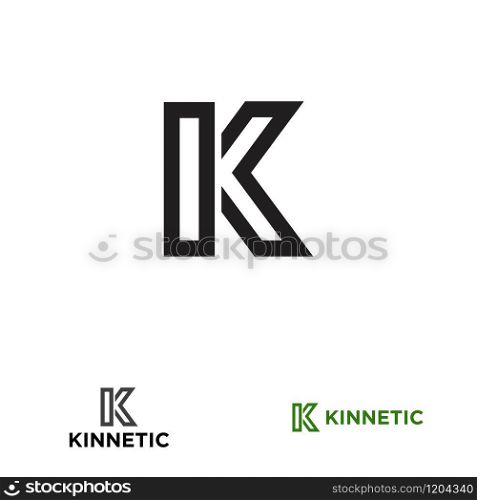 K letter design concept for business or company name initial