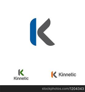 K letter design concept for business or company name initial