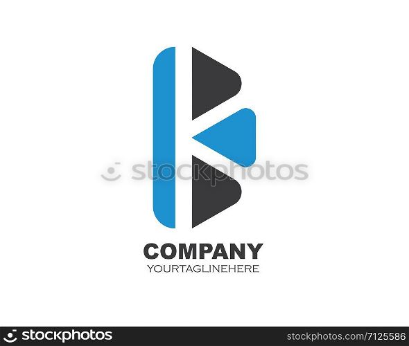 k letter illustration logo vector icon template
