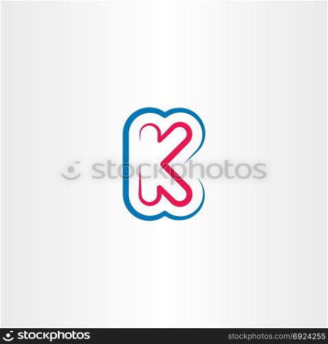 k letter logo logotype symbol element