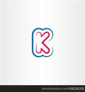 k letter logo logotype symbol element