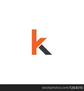 K letter logo vector flat design