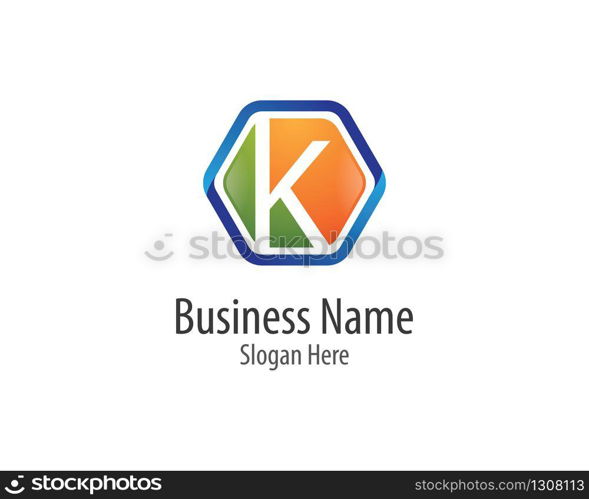 K letter logo vector icon illustration design