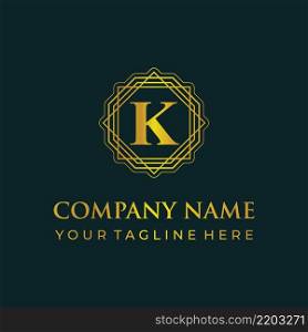 K letter logo vector template