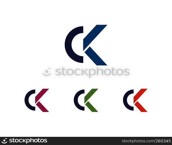 K letter logo vector template