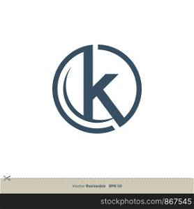 K Letter vector Logo Template illustration design