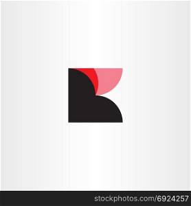k logo black red logotype symbol design