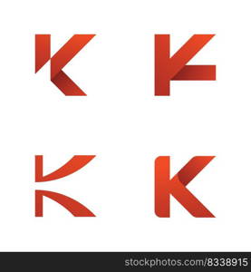 K Logo Design and template. Creative K icon initials based Letters in vector.