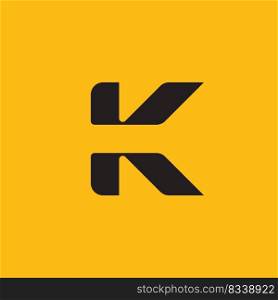 K Logo Design and template. Creative K icon initials based Letters in vector.