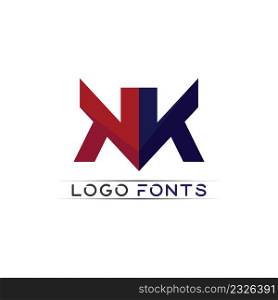 K logo design K letter font Concept Business logo vector and design initial company