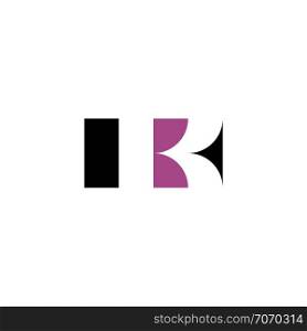 k logo purple black icon logotype element