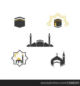 kaaba logo illustration vector design