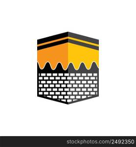 Kaaba logo illustration vector design