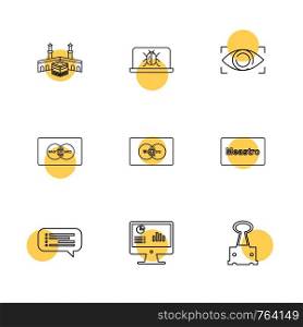 kaabaa , bug , eye , master card ,card , message, graph , clip , icon, vector, design, flat, collection, style, creative, icons